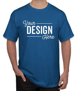 Canada - Gildan 100% Cotton T-shirt - Color: Neon Blue