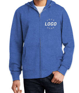 District V.I.T. Zip Hoodie - Embroidered - Color: Royal Frost