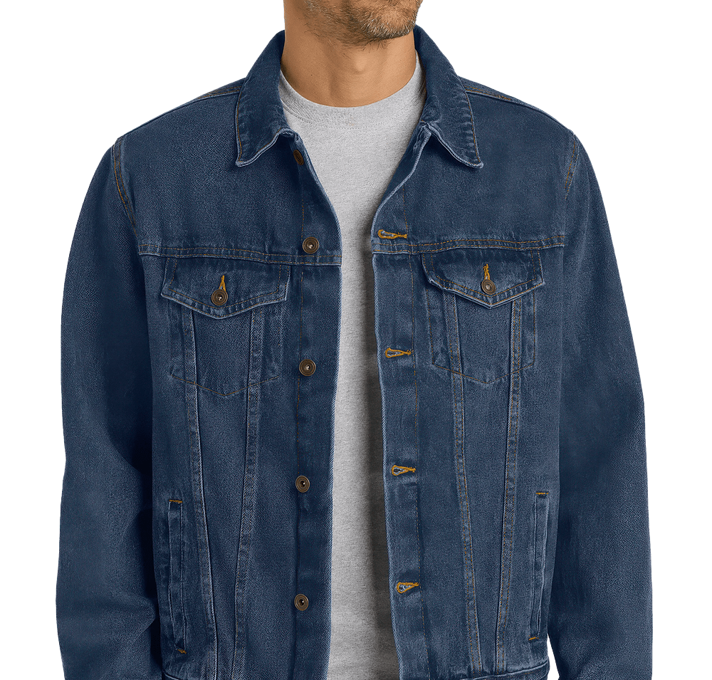 Port Authority Garment Washed Indigo Denim Jacket-default