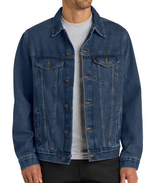 Port Authority Garment Washed Indigo Denim Jacket in Denim Blue
