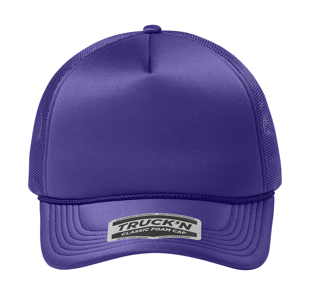 Port Authority Truck’N Five-Panel Foam Trucker Hat - Embroidered-default