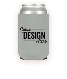 Foldable Neoprene Can Cooler - Color: Gray