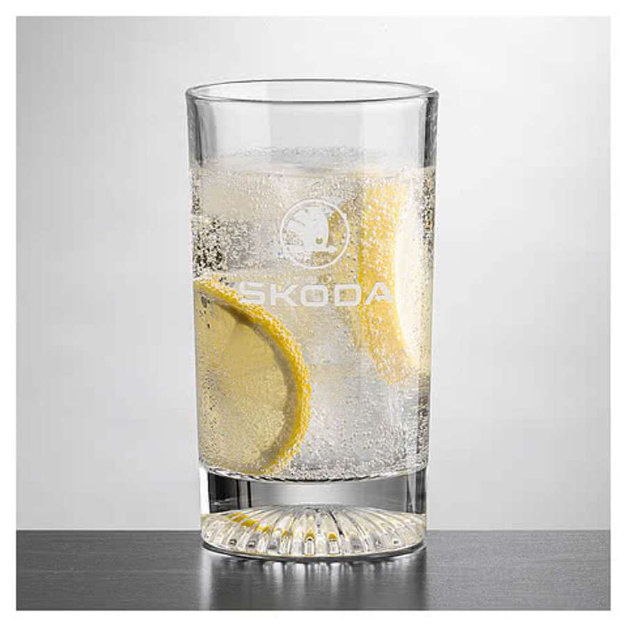 Laser Etched 13.5 oz. Romford Hiball Glass in Clear