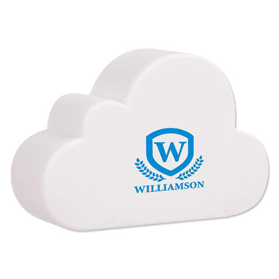 Cloud Shaped Stress Reliever in White