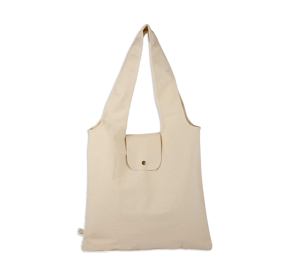 Full Color Packable Organic Cotton Tote Bag-default