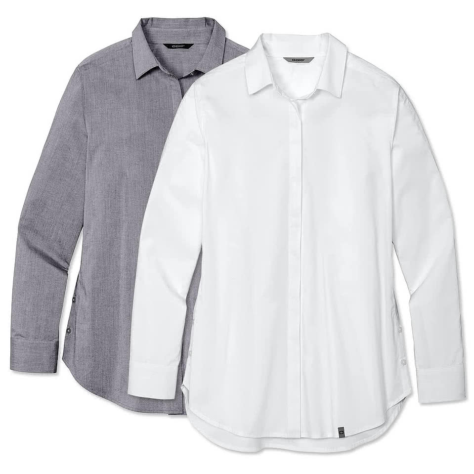 OGIO Women's Commuter Dress Shirt - Printed