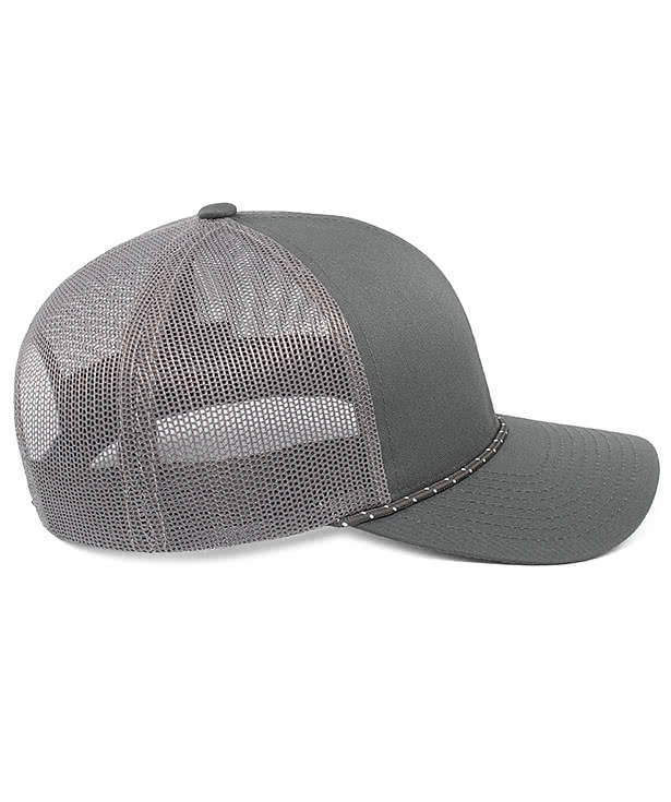 Pacific Headwear Braid Snapback Trucker Hat