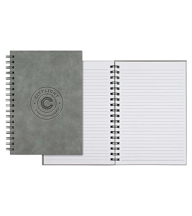 Castelli Debossed WireO Chia Grande Spiral Hard Cover Notebook