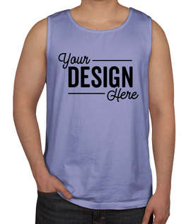 Comfort Colors 100% Cotton Tank - Color: Flo Blue