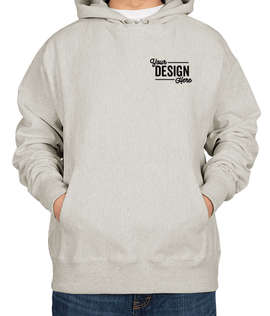 Embroidered Champion Heavyweight Reverse Weave Pullover Hoodie - Color: Oatmeal Heather