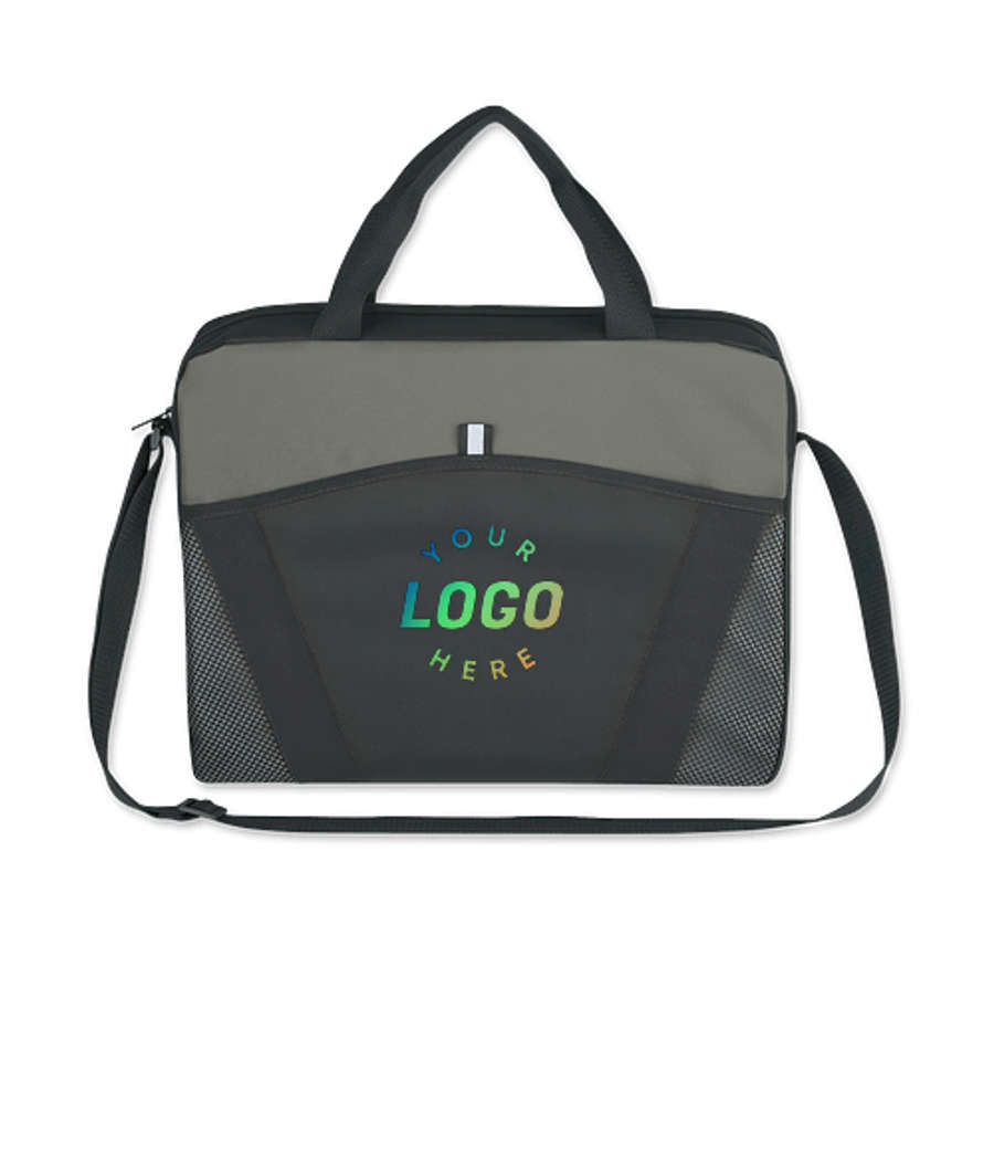 Casual Friday Briefcase Messenger Bag in Black
