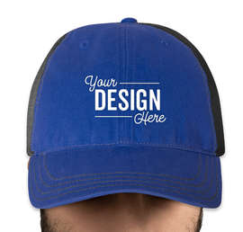 Canada - Richardson Garment Washed Trucker Hat - Color: Royal / Charcoal