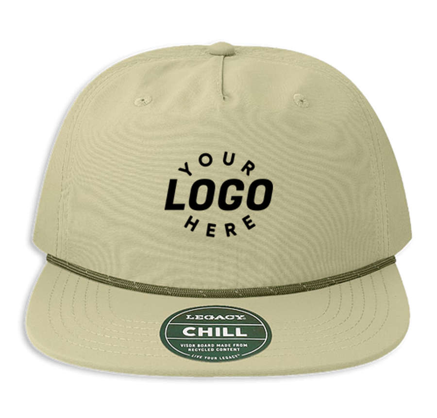Legacy Chill Rope Snapback Baseball Hat - Printed in Light Sage