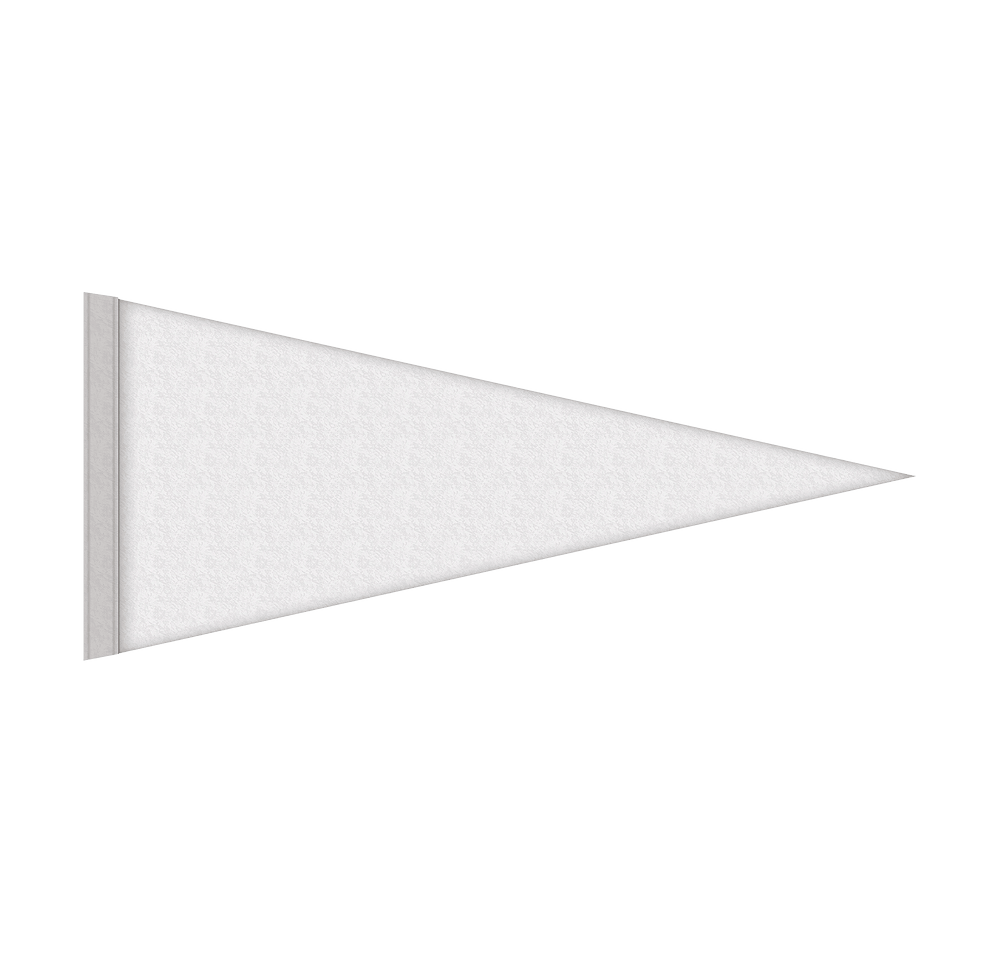 Full Color 8" x 18" Rigid Felt Pennant-default