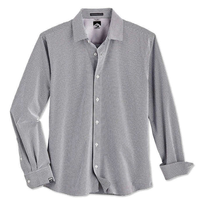 windowpane long sleeve dress shirt LONG SLEEVE WINDOWPANE DRESS SHIRT