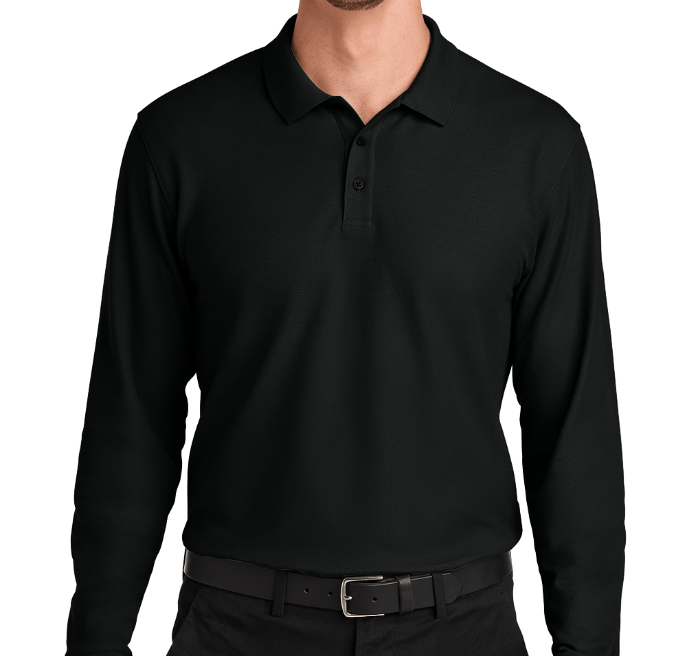 Port Authority Wearever UV Long Sleeve Performance Pique Polo-default