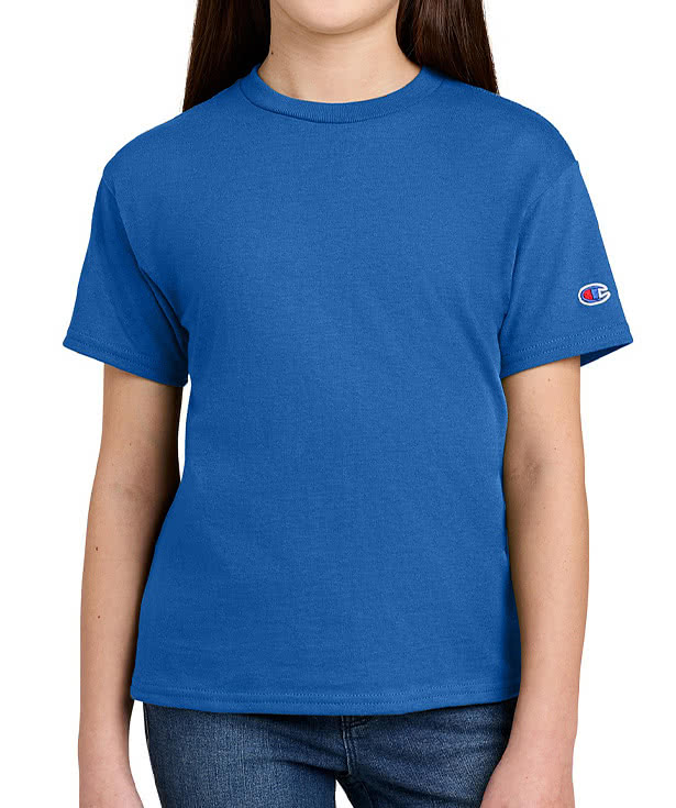 Champion Youth Midweight Crewneck Jersey T-shirt