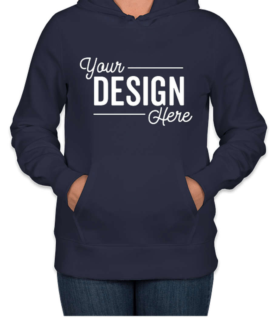 Sport-Tek Premium Women's Pullover Hoodie in True Navy