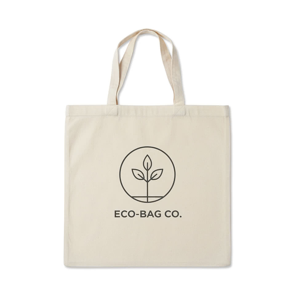 Full Color Square Cotton Canvas Tote Bag