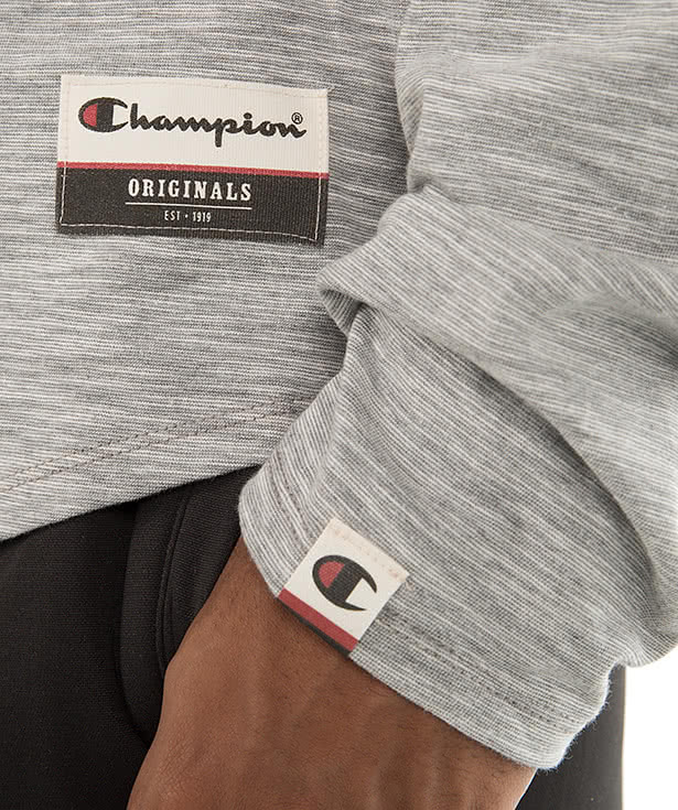 Champion Authentic Slub Long Sleeve Henley