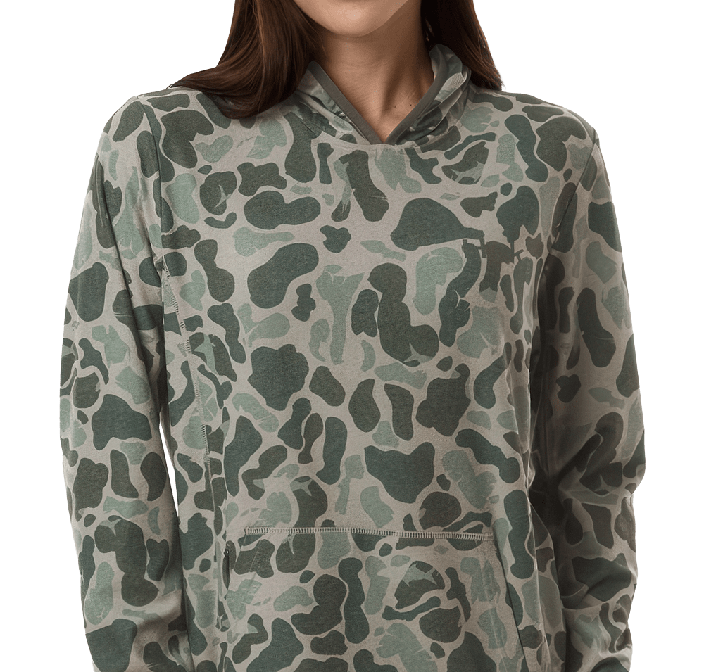 HUK Women's Coldfront+ KC Print Pullover Hoodie-default