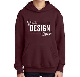 Port & Company Youth Core Pullover Hoodie - Color: Maroon