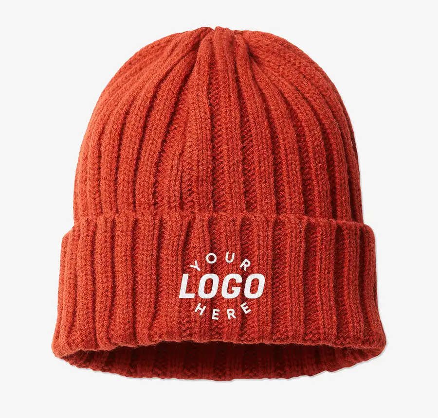 Negated Colors Atlantis Headwear Shore Recycled Cable Knit Cuff Beanie | Custom ...