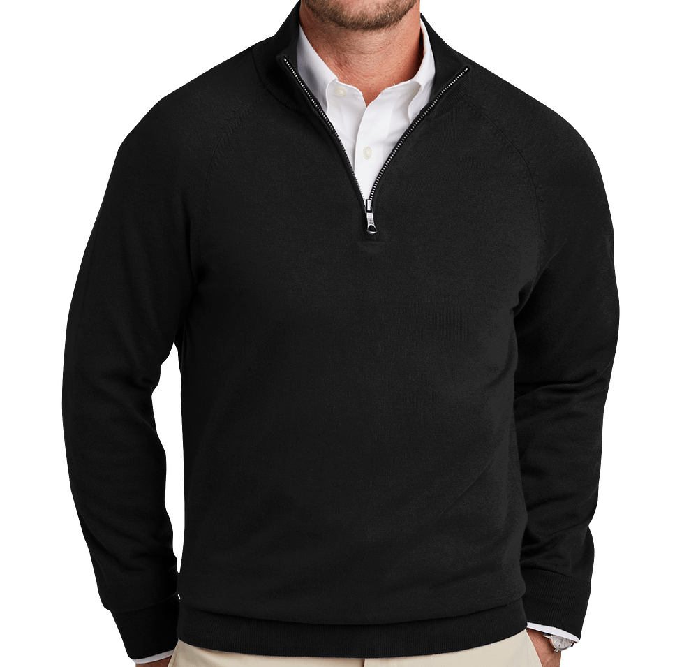 Brooks Brothers Stretch Quarter Zip Sweatshirt-default