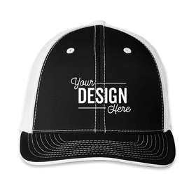 Pacific Headwear Flexfit Trucker Hat - Color: Black / White