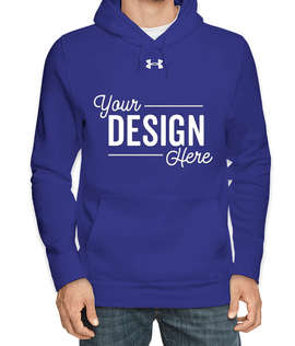 Under Armour Hustle Pullover Hoodie - Color: Royal / White