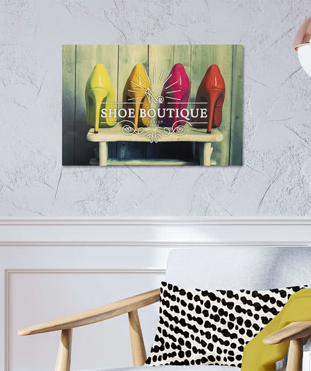 Full Color 12" x 18" Glossy Aluminum Wall Print with Shadow Mount
