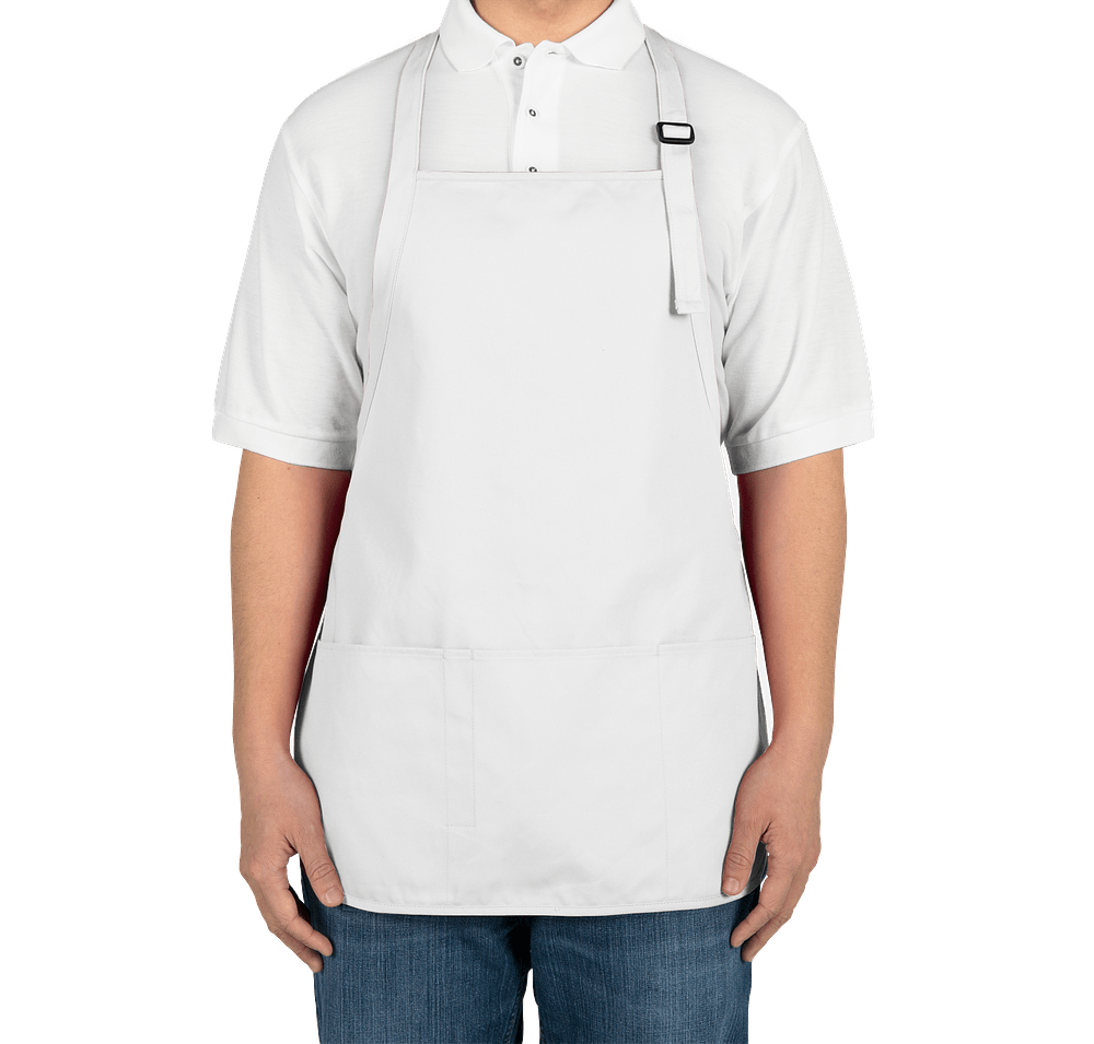 Port Authority Stain Release Medium Length Apron - Embroidered-default