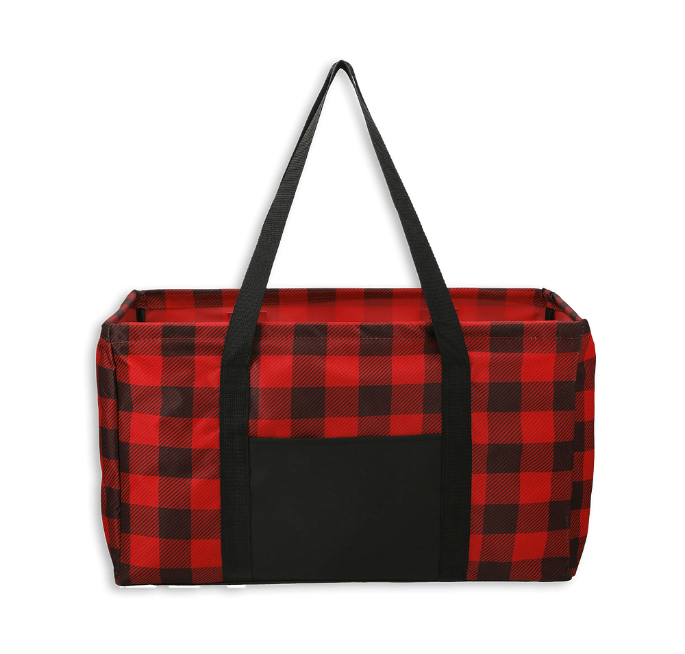 Buffalo Plaid Utility Tote Bag-default