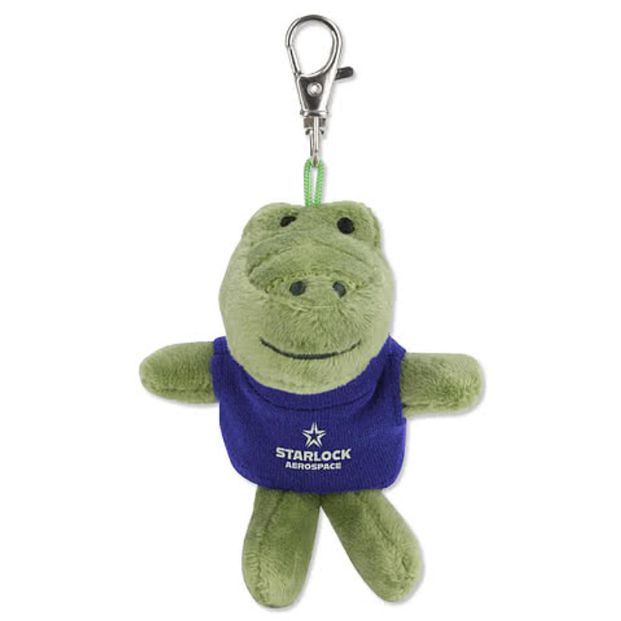 Full Color Wild Bunch 4" Gator Plush Animal Keychain in Red