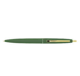 Clic Gold Trim Ballpoint Pen (blue ink) - Color: Forest Green