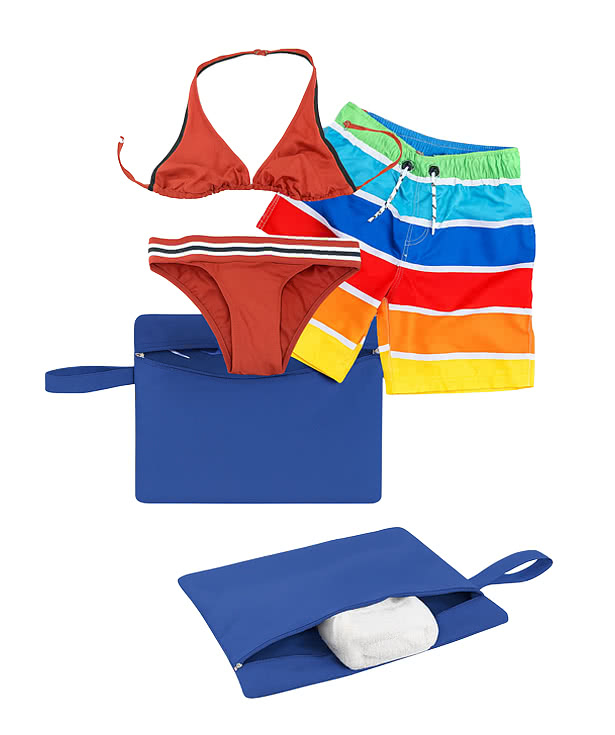 Full Color Utility Recycled Wet/Dry Travel Pouch
