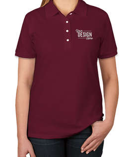 Jerzees Women's Spotshield 50/50 Jersey Polo - Embroidered