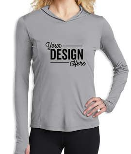 Sport-Tek Women's Competitor Hooded Long Sleeve Performance Shirt