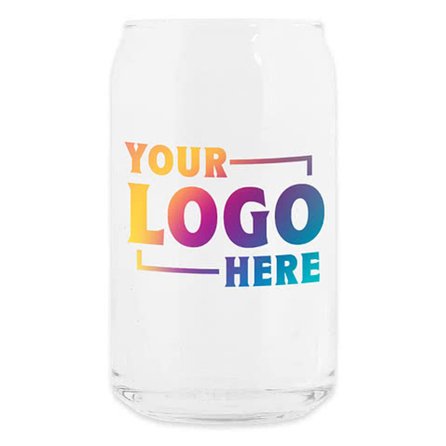 Full Color 16 oz. Soda Can Glass in Clear