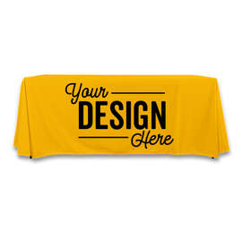 Full Color 6' Throw Tablecloth - Color: Athletic Gold