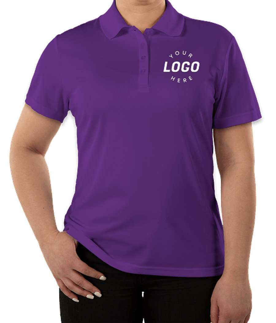 Core 365 Women's Performance Pique Polo - Printed in Campus Purple