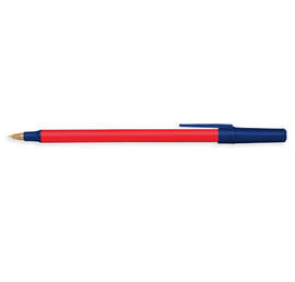 BIC Antimicrobial Round Stic Pen (black ink) - Color: Red / Navy
