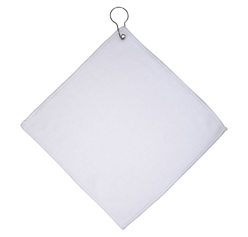 Microfiber Golf Towel With Grommet And Hook-default