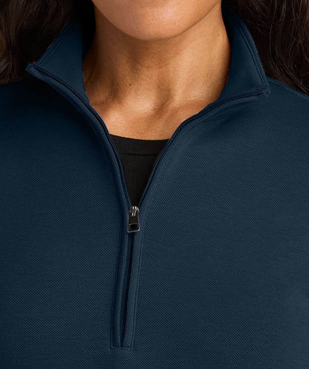 Port Authority Women's Wearever Double Pique Quarter Zip Sweatshirt