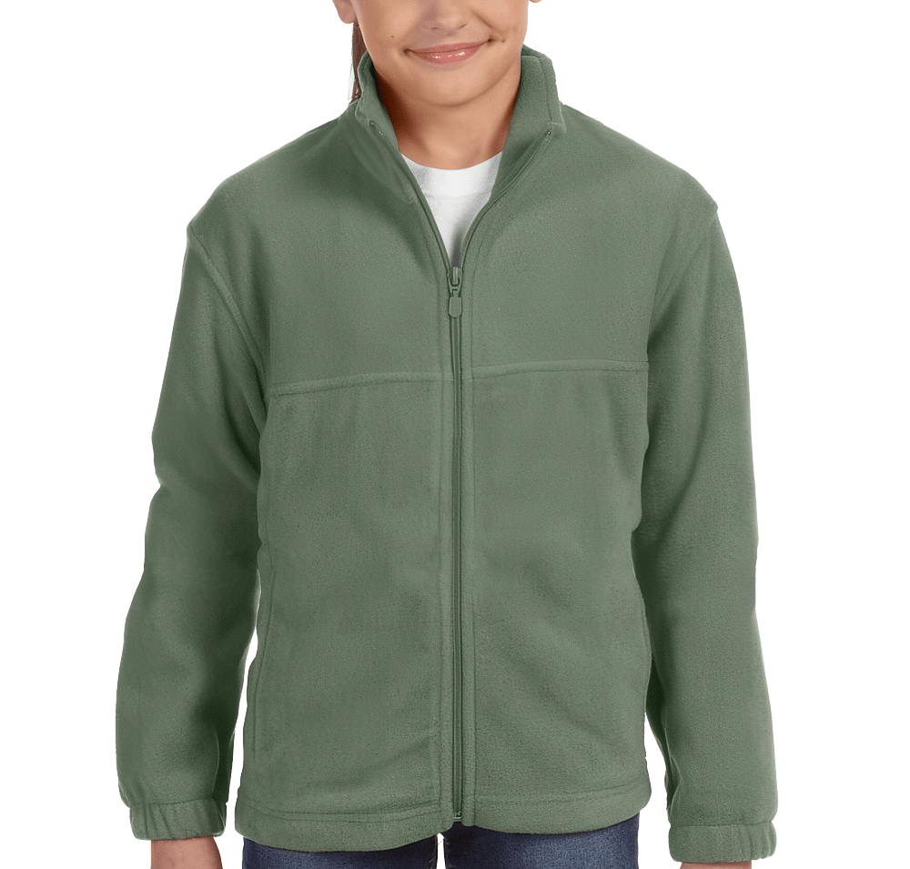 Harriton Youth Full Zip Fleece Jacket-default