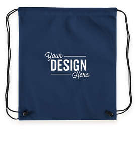 Promotional Non-Woven Drawstring Bag - Color: Navy