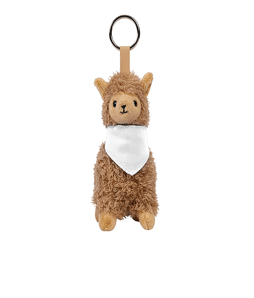 Bahama Llama 5" Plush with Keyring in White