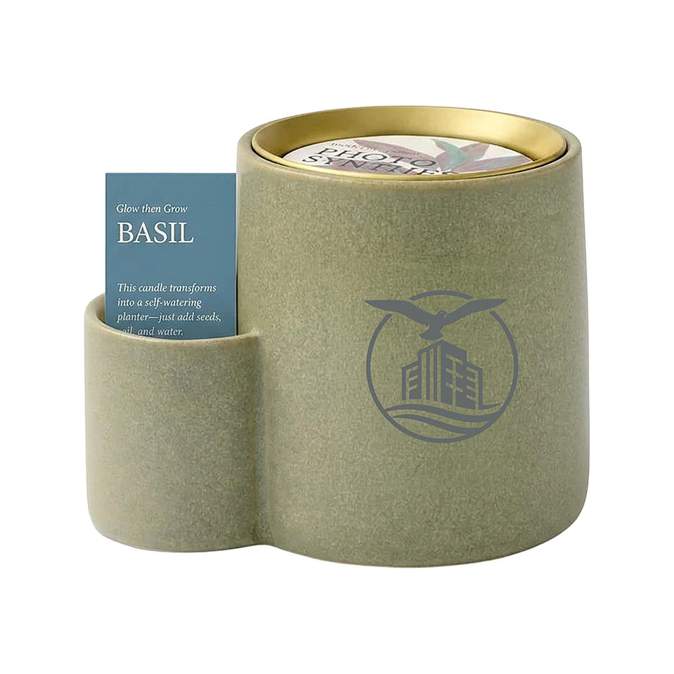 Modern Sprout Ember Earth Candle & Planter