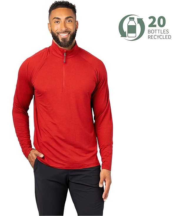 Storm Creek Pacesetter Recycled Performance Quarter Zip Shirt