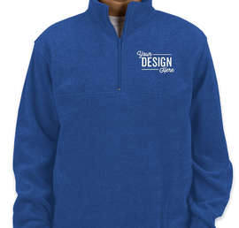 Harriton Quarter Zip Fleece Pullover - Color: True Royal